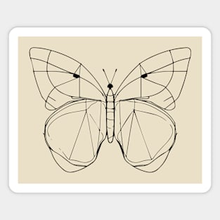 Butterfly Line Art Magnet